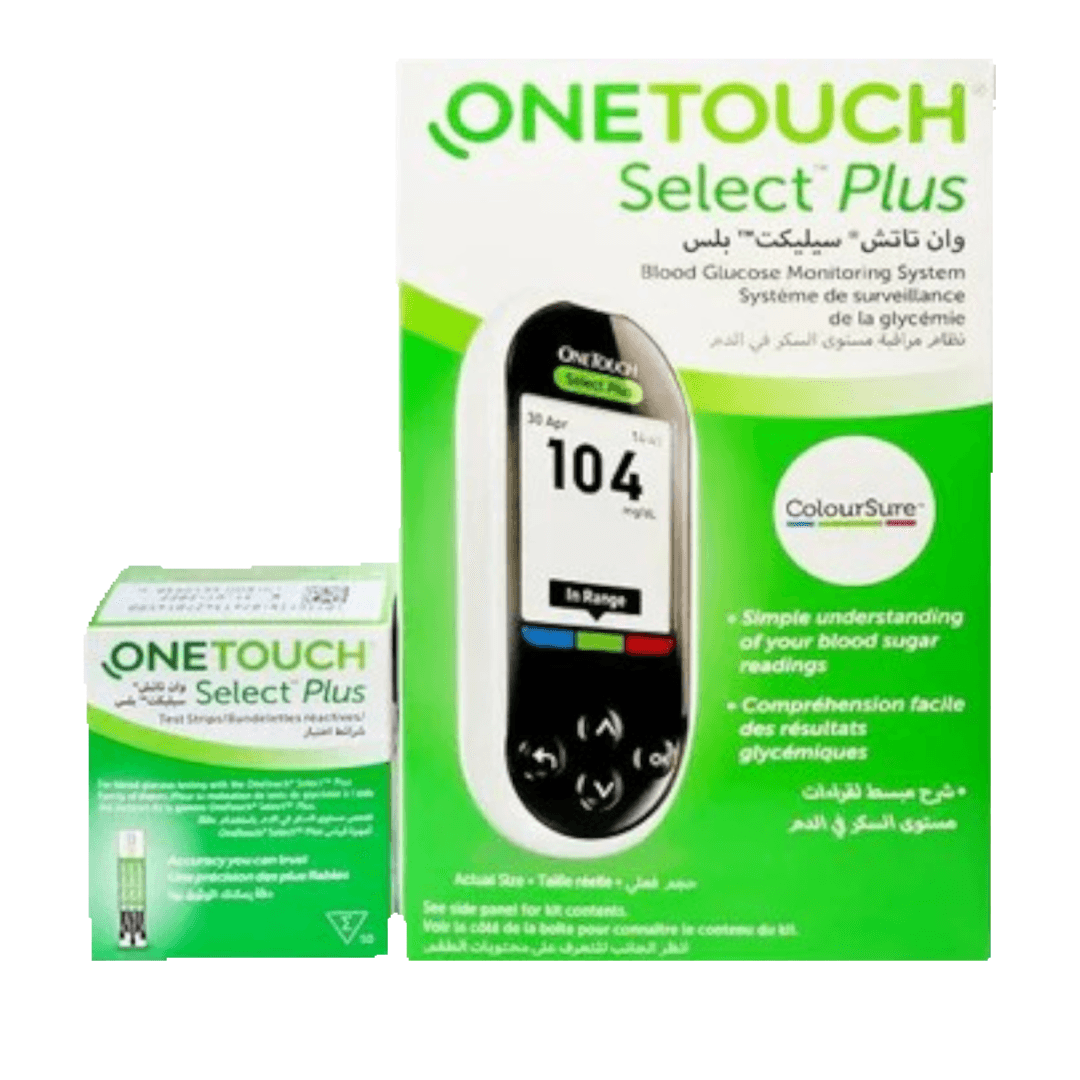 مجموعة One Touch Select Plus (متر واحد Select Plus + علبتان من شرائط Select Plus)
