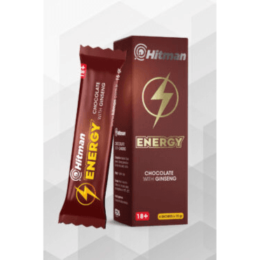 Hitman Energy Chocolate with Ginseng Sachets 6pcs*15gm 18+ years old (consumed orally)