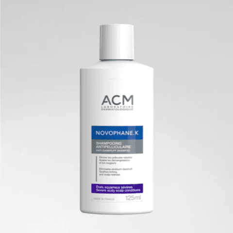 ACM Novophane.K Anti-Dandruff Shampoo eliminate Severe stubborn dandruff -soothes itching & Scalp Redness 125ml