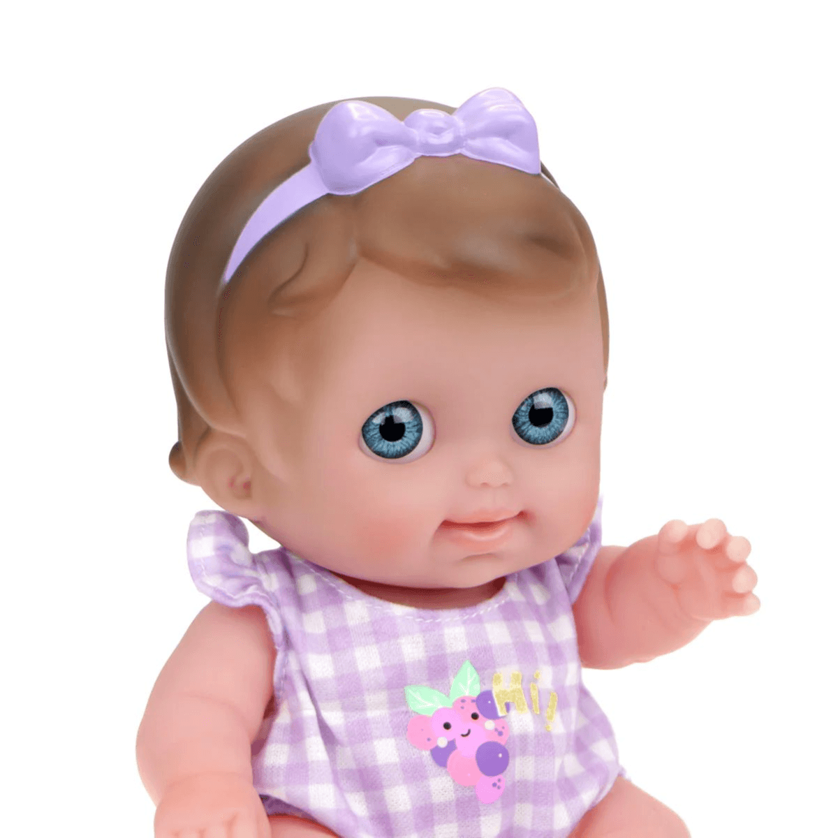 JC Toys Lil' Cutesies (9.5" inches) All Vinyl Washable Doll with Rocking Crib Gift Set