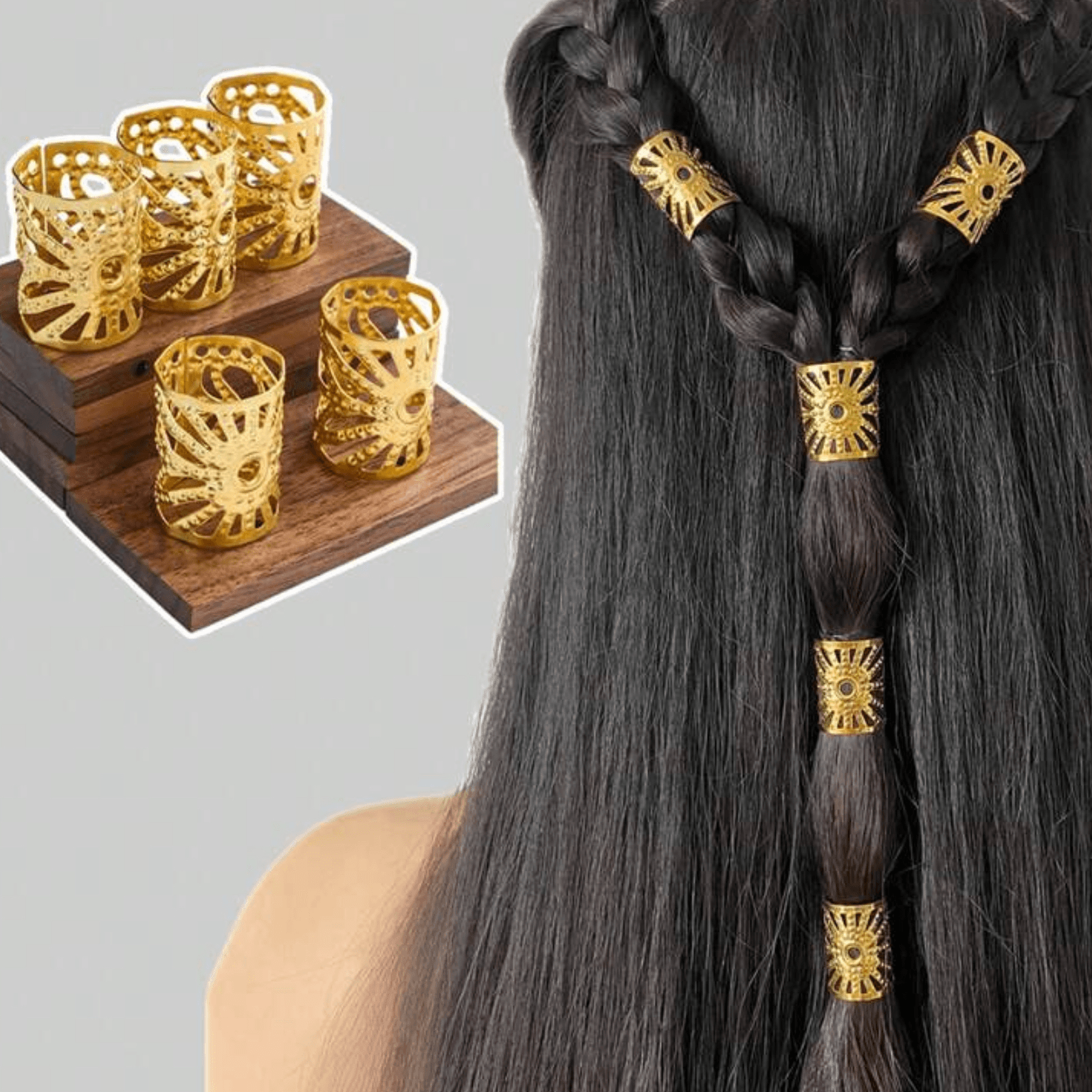 10pcs Golden Semicircle Clips