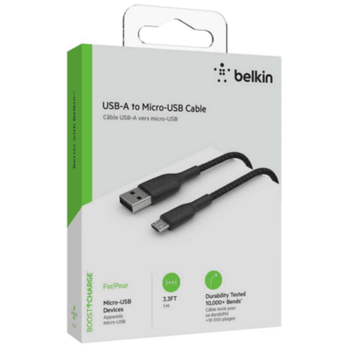 كابل Belkin USB-A إلى Micro-USB بطول 1 متر 3.3 قدم