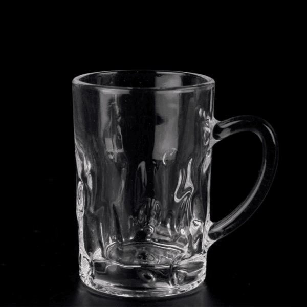 H.C Glass Tea Cups Set 116ml 6Pcs - 04-374