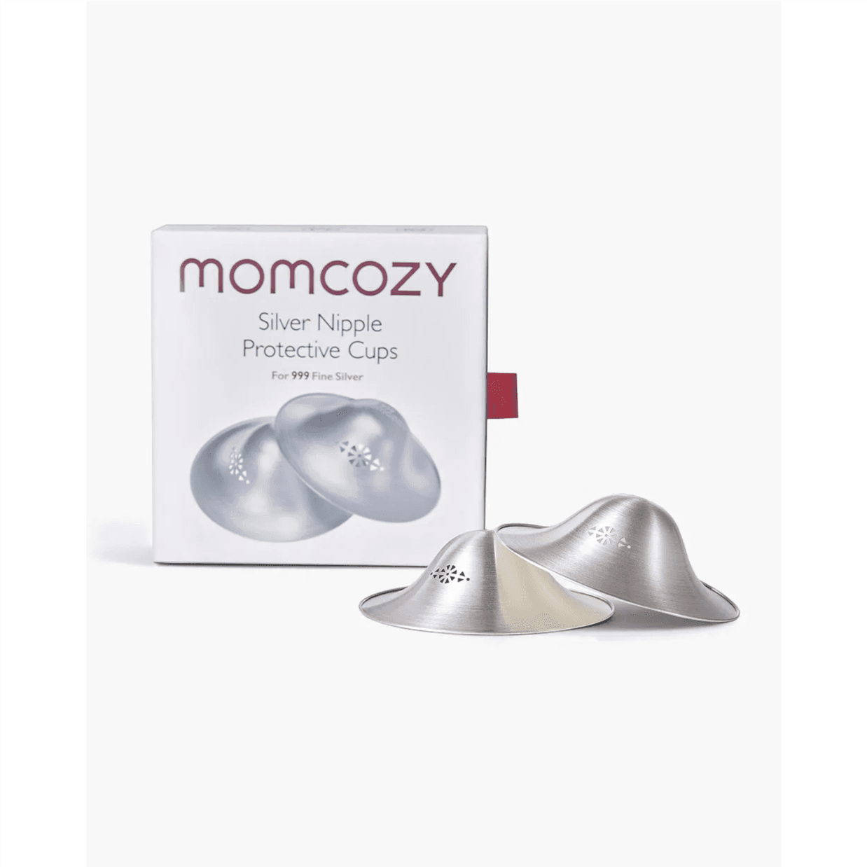Momcozy Original 999 Silver Nipple Shields (Perforated), XXL