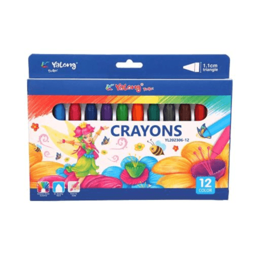 YALONG - 12 Pcs Crayons Colors (YL202306-12)