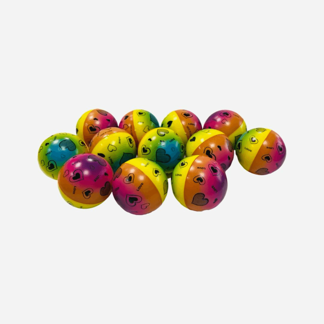 Colorful  Stress Balls 12pcs- Size 2.5 inches 