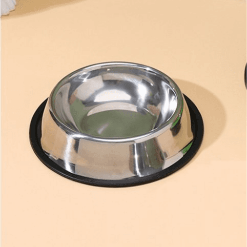 Stainless Steel Non-Slip Pet Food Bowl - Medium size