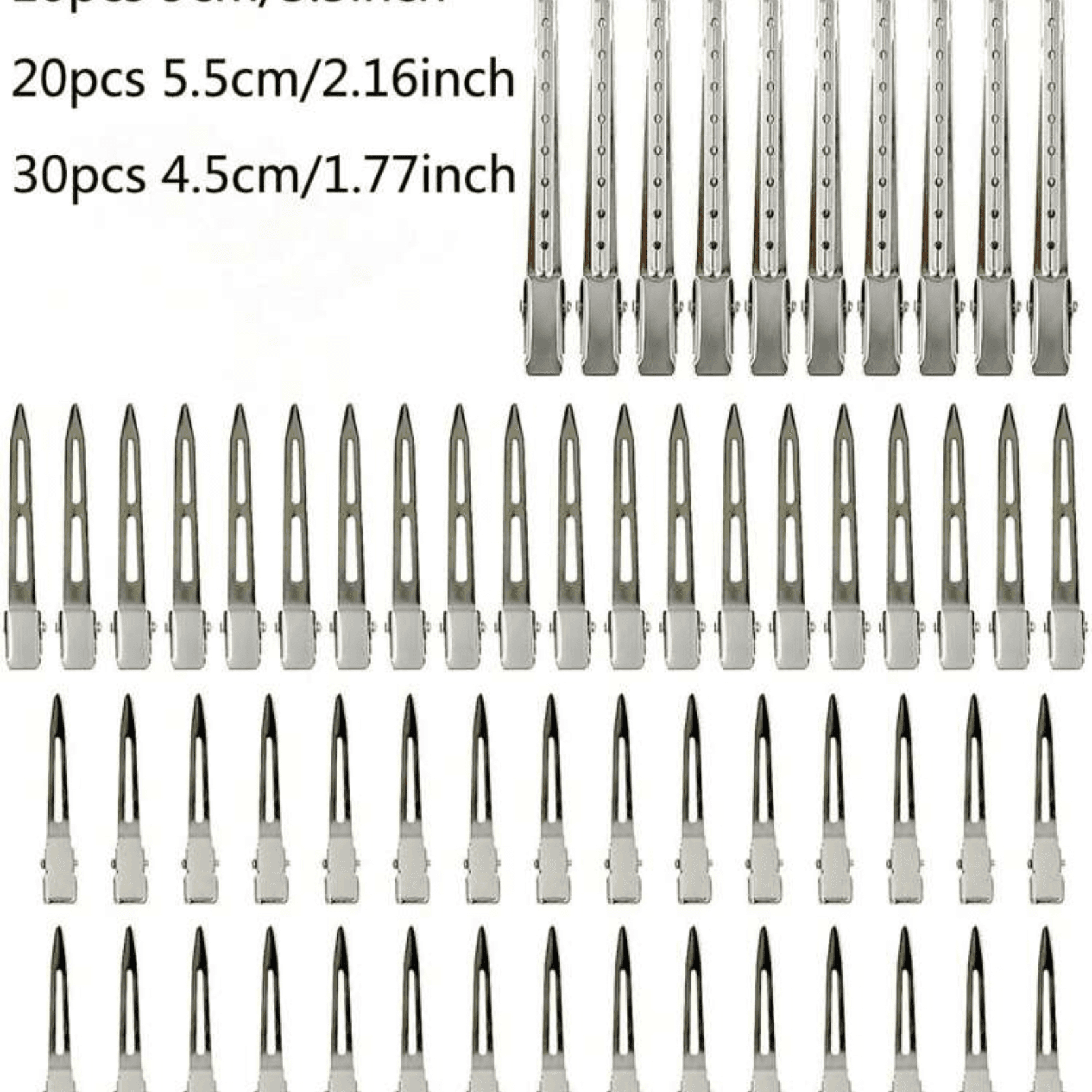 60pcs Hair Styling Clips For Makeup Artists And Hair Stylists