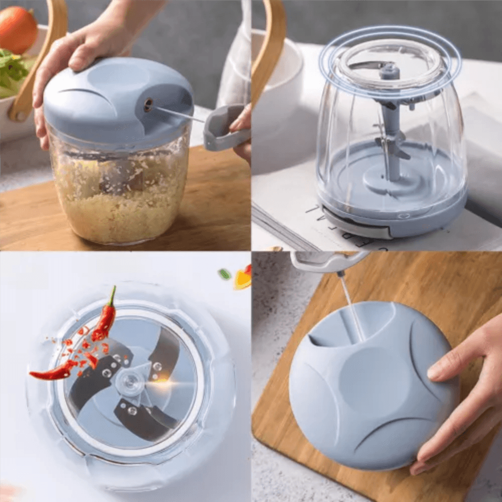Easy Spin Cutter Vegetable Chopper