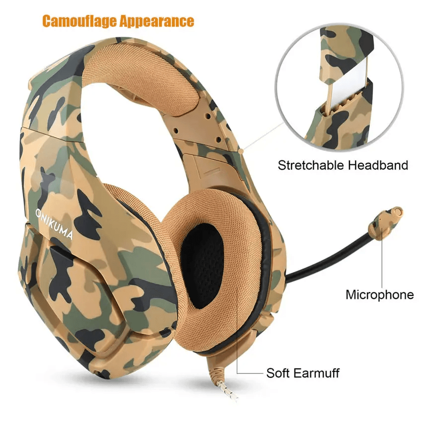Gaming Headset Professional Wired and Noise Cancelling Microphone - Onikuma K18