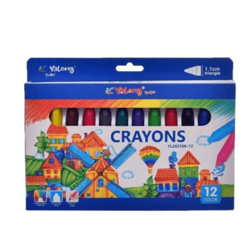 YALONG - 12 Pcs Crayons Colors (YL202306-12)