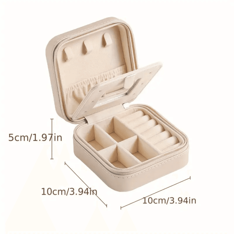 Minimalist Mini Square Jewelry Box (Black)