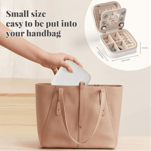 Minimalist Mini Square Jewelry Box (Grey)