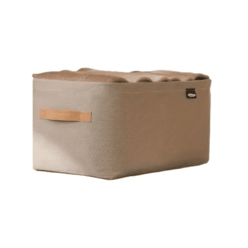 1pc Wardrobe Clothes Organizer And Storage Box Khaki (Large) 