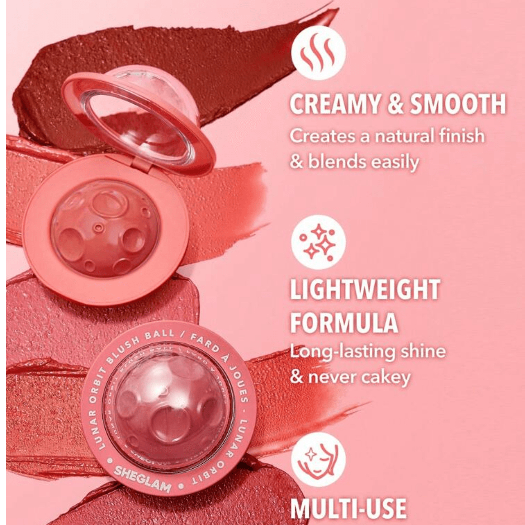 SHEGLAM Lunar Orbit Blush Ball-Astrid Cream Blush Cream- gravity 
