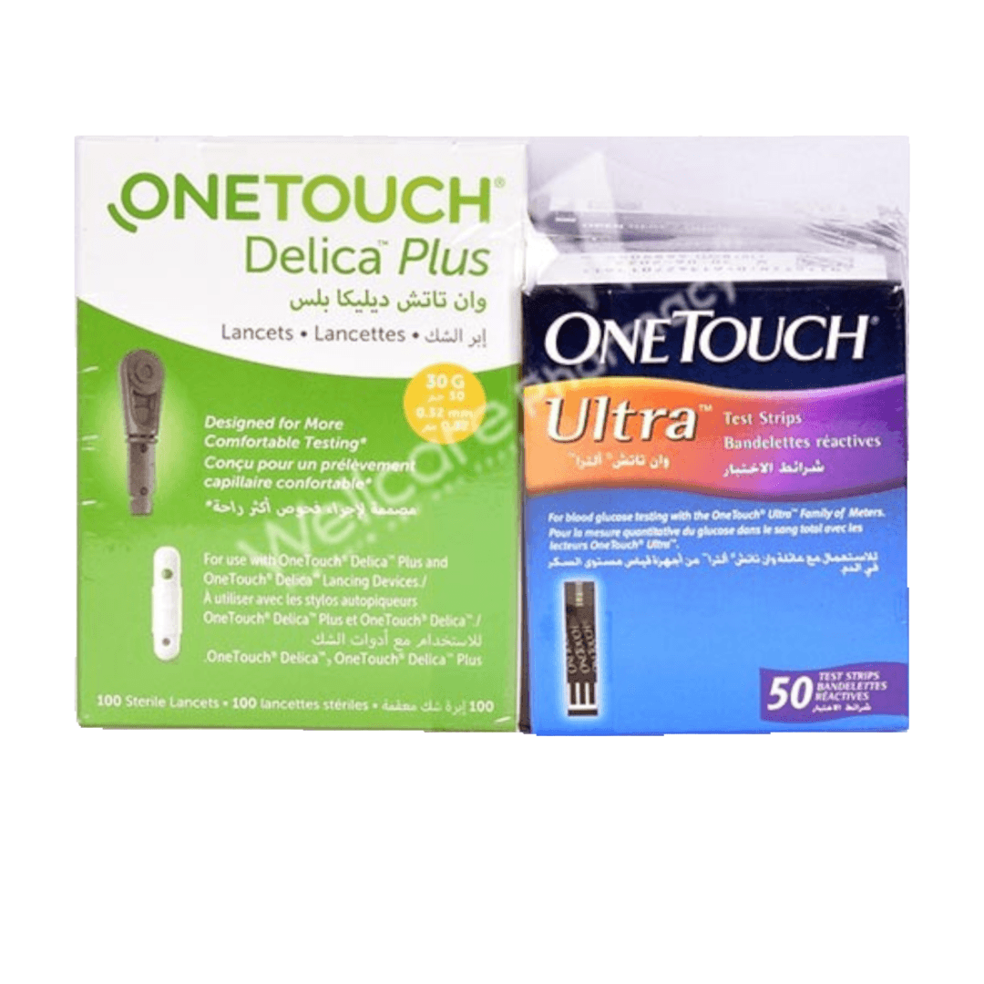 مجموعة إعادة تعبئة One Touch Ultra (شريطان Ultra + 1 إبرة Delica Plus 100)