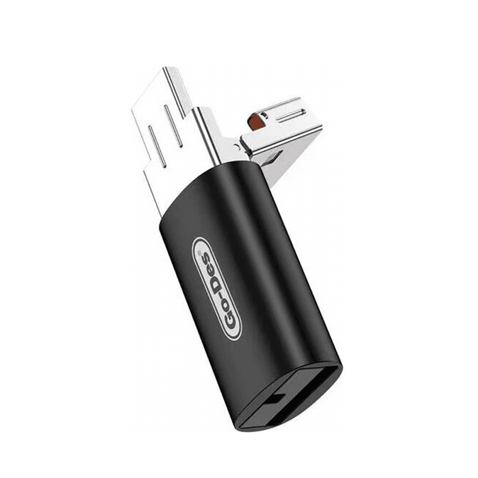 قارئ بطاقات Godes 2in1 USB وType-c GD-CT191