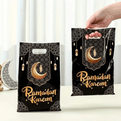 10Pcs Ramadan Kareem Gift Bags - Eid Party Supplies & Candy Bags