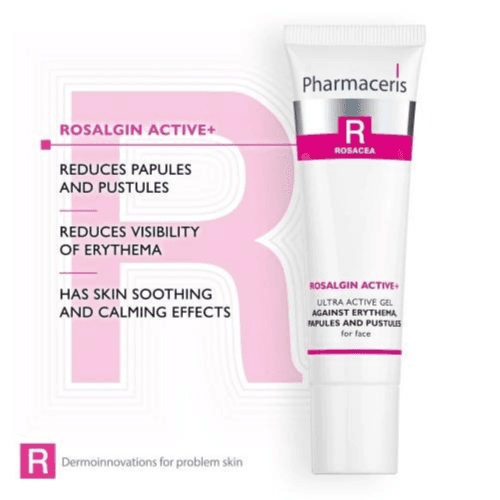 Pharmaceris-R Rosacea Rosalgin Active+ Ultra active Gel for face reducing papules & pustules 30ml