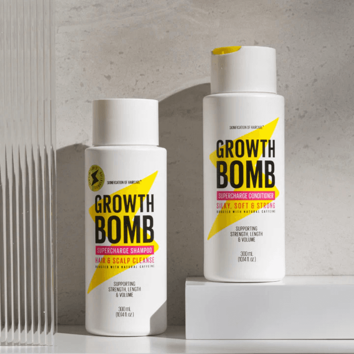 شامبو وبلسم Growth Bomb Supercharge 300 مل لكل منهما
