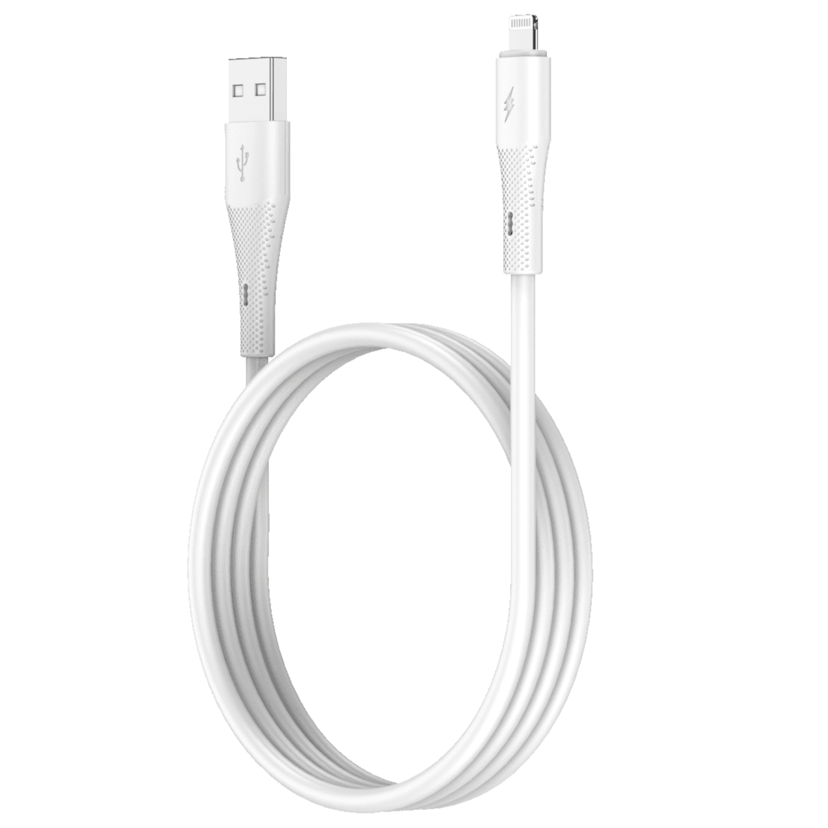 Charging Cable PU Silicone Data Cable USB-A to Lightning Fast Data Transfer Efficient Charging 1 mtr - BEYOX BC76