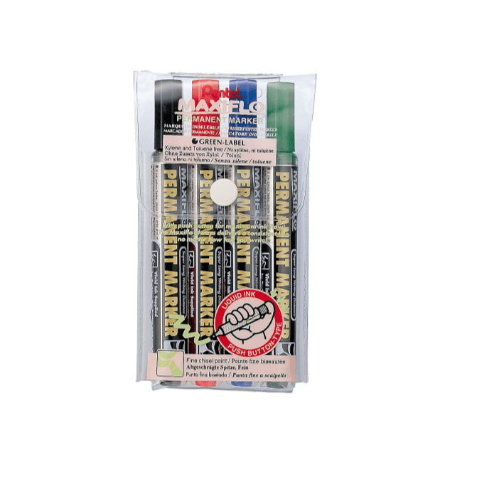 PENTEL PERMANENT MARKER MAXIFLO 4 colors