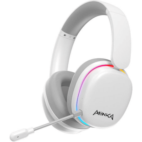 Wireless Stereo Gaming Headset with RGB Lights - Monka Echo HG9070W 