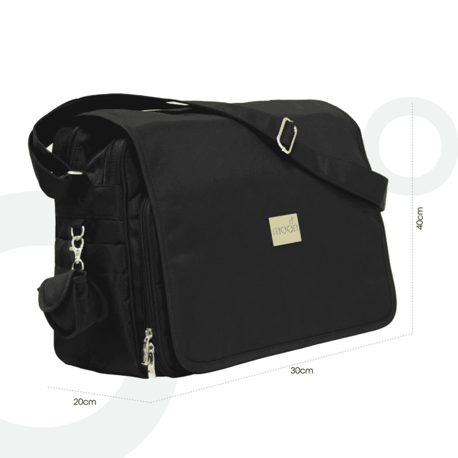 Moon - 4Ever Messenger Diaper Bag (Grey)
