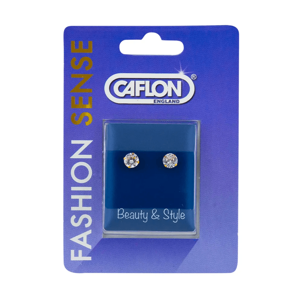 Caflon Fashion Sense Gold plated TIFF 5mm Cubic Zirconia