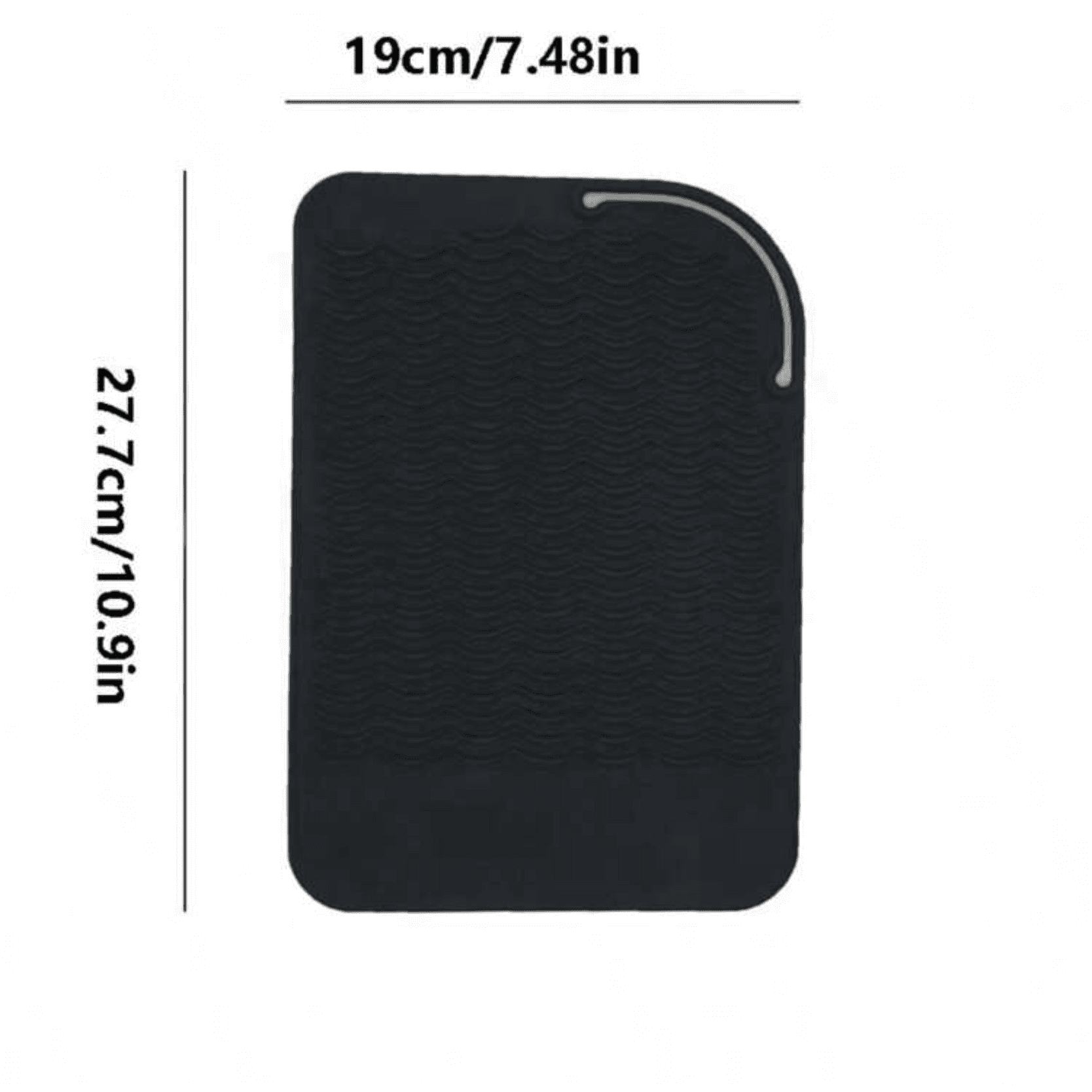 1pc Silicone Heat Resistant Pad- black 