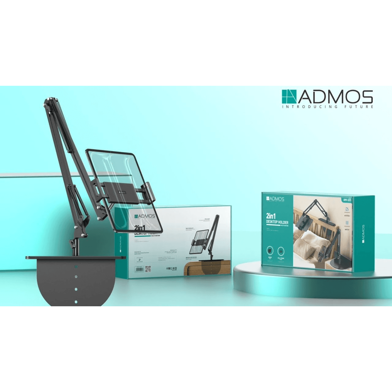 حامل سطح المكتب متعدد الوظائف 2 في 1 - أدموس AM-325