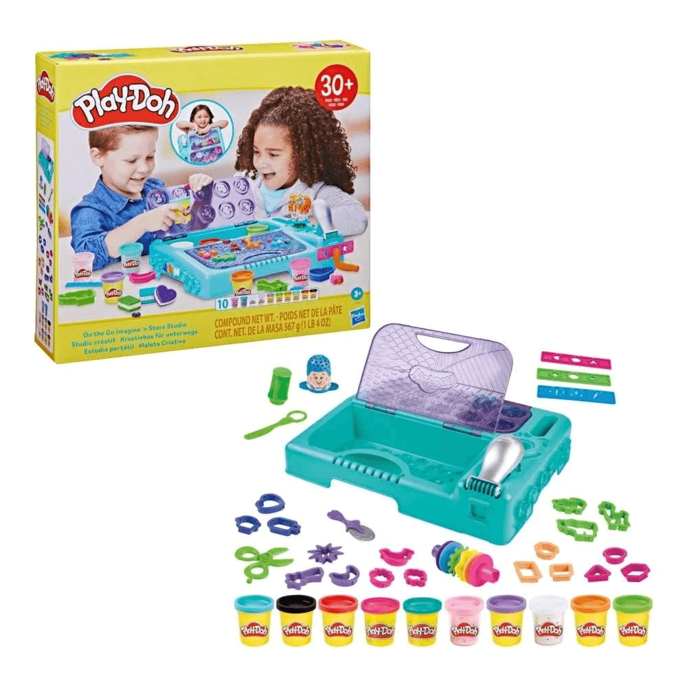 Play-Doh On The Go Imagine N' Store Studio with Over 30+ Tools & 10 Cans (567g)