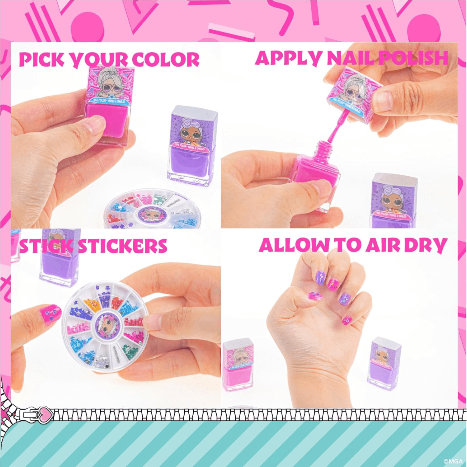 Townley Girl - L.O.L. Surprise! Cosmetic Gift Backpack Set (11 Pieces)
