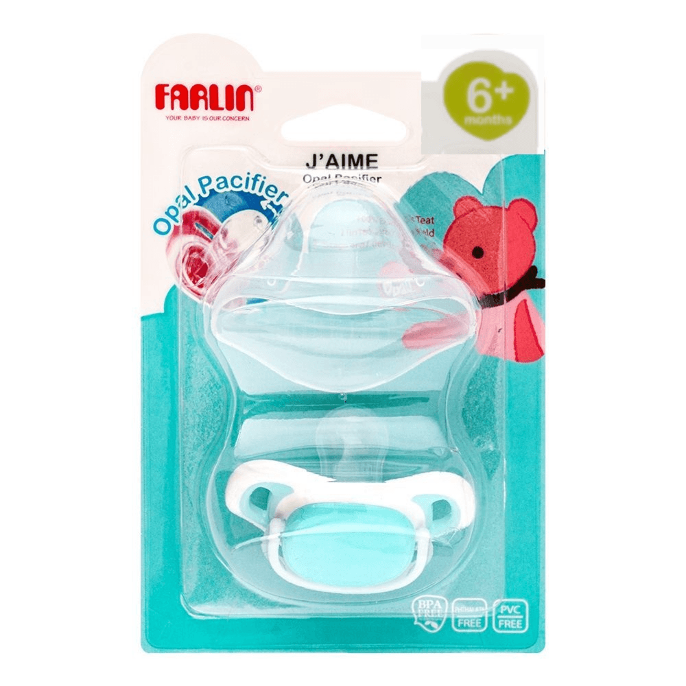Farlin J'aime Opal Silicone pacifier 1pcs 6+ months Code:OPL-02 Blue