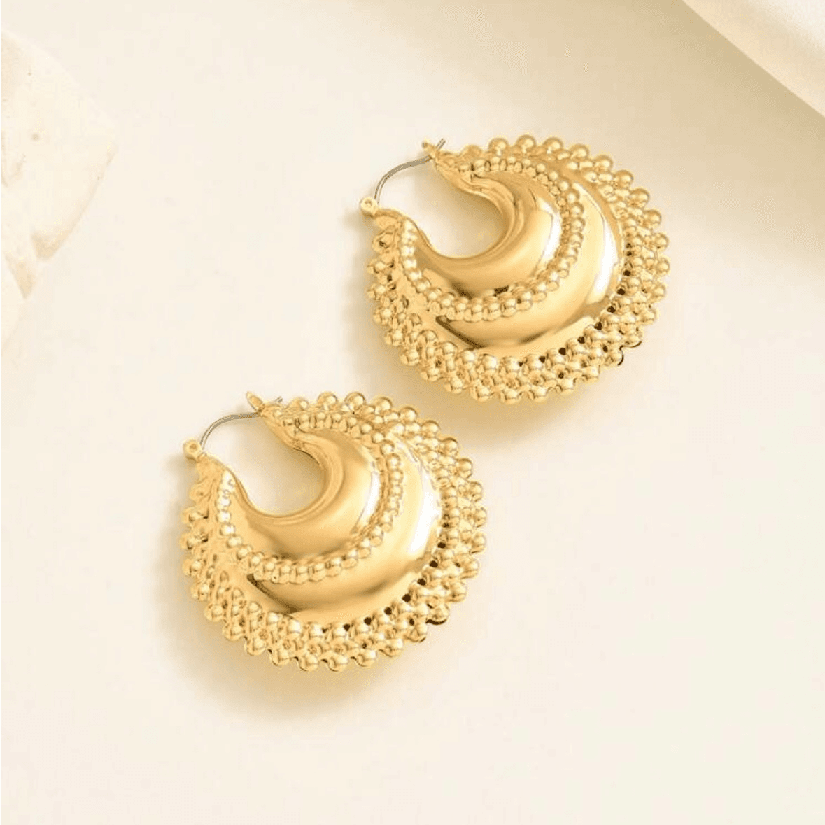 Earrings -  Oriental Design – Gold