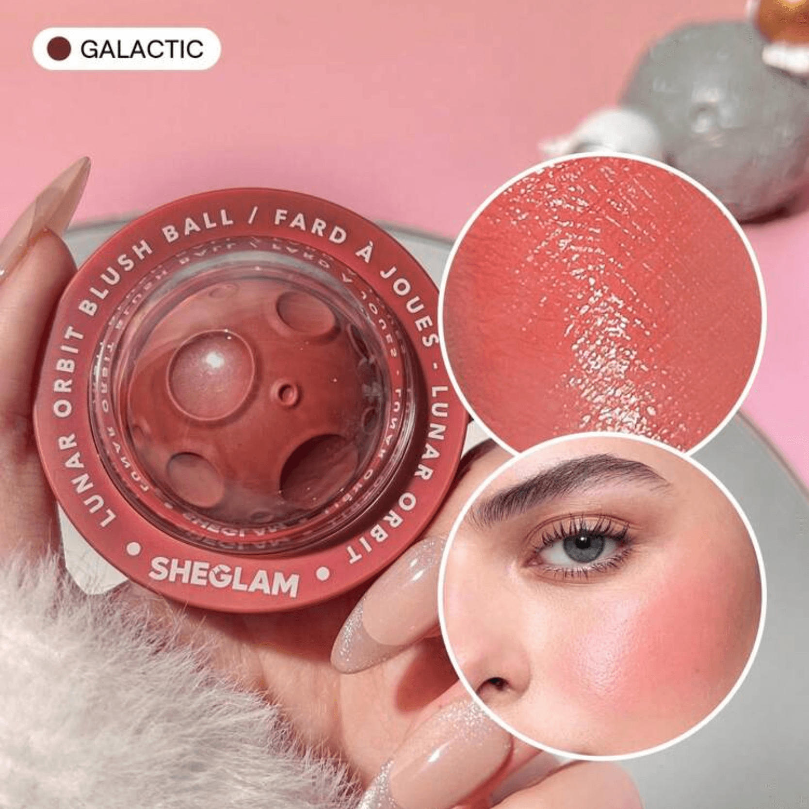 SHEGLAM Lunar Orbit Blush Ball-Astrid Cream Blush Cream- galactic