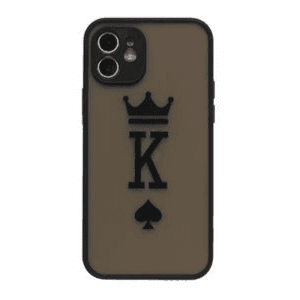 Black Matte iPhone 13 Pro Case - King