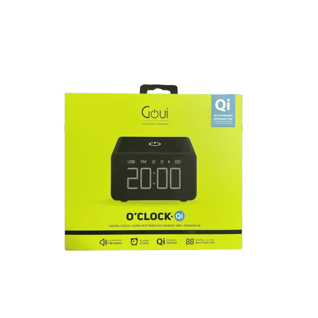 Goui O'Clock - Digital Clock + Wireless Charger + Speaker