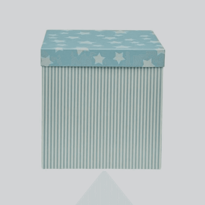Blue Extra Small Stars With Stripes Square Gift Box