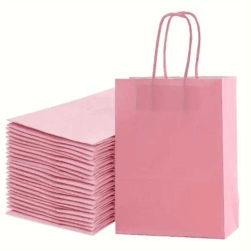 10pcs Reusable Gift Bags With Handles 16x22x8 – Small Paper Bags (Black)