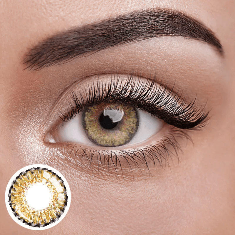 Pretty Eyes Daily Color Contact Lenses light hazeL Color 1pair