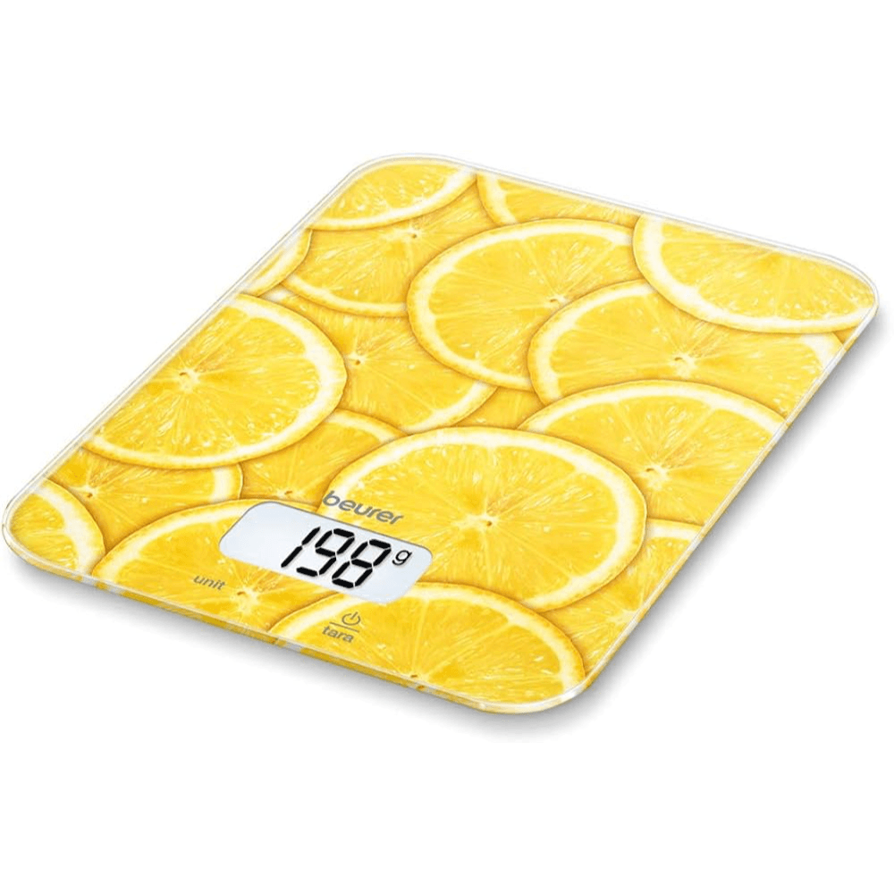Beurer Wellbeing KS19 Kitchen Scale Lemon decoration
