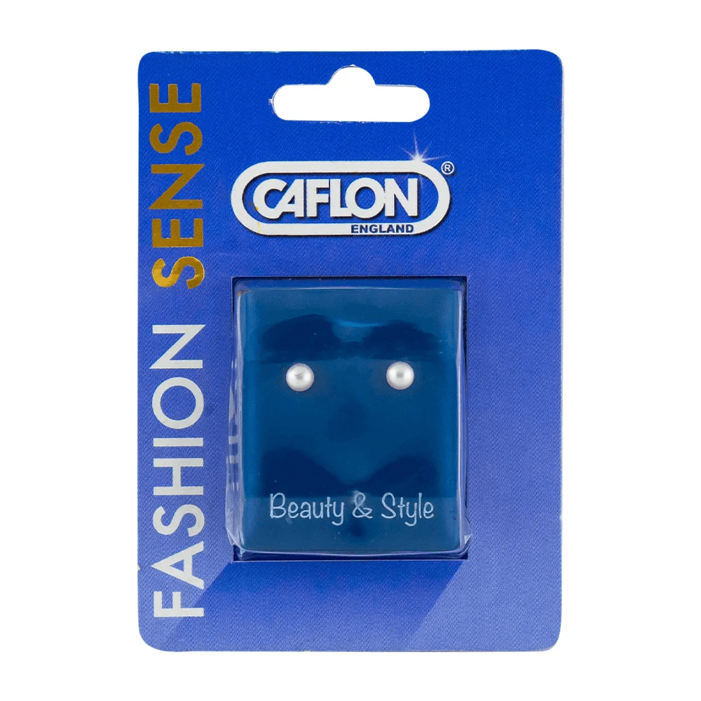 Caflon Fashion Sense Gold Plated 4mm White Pearl
