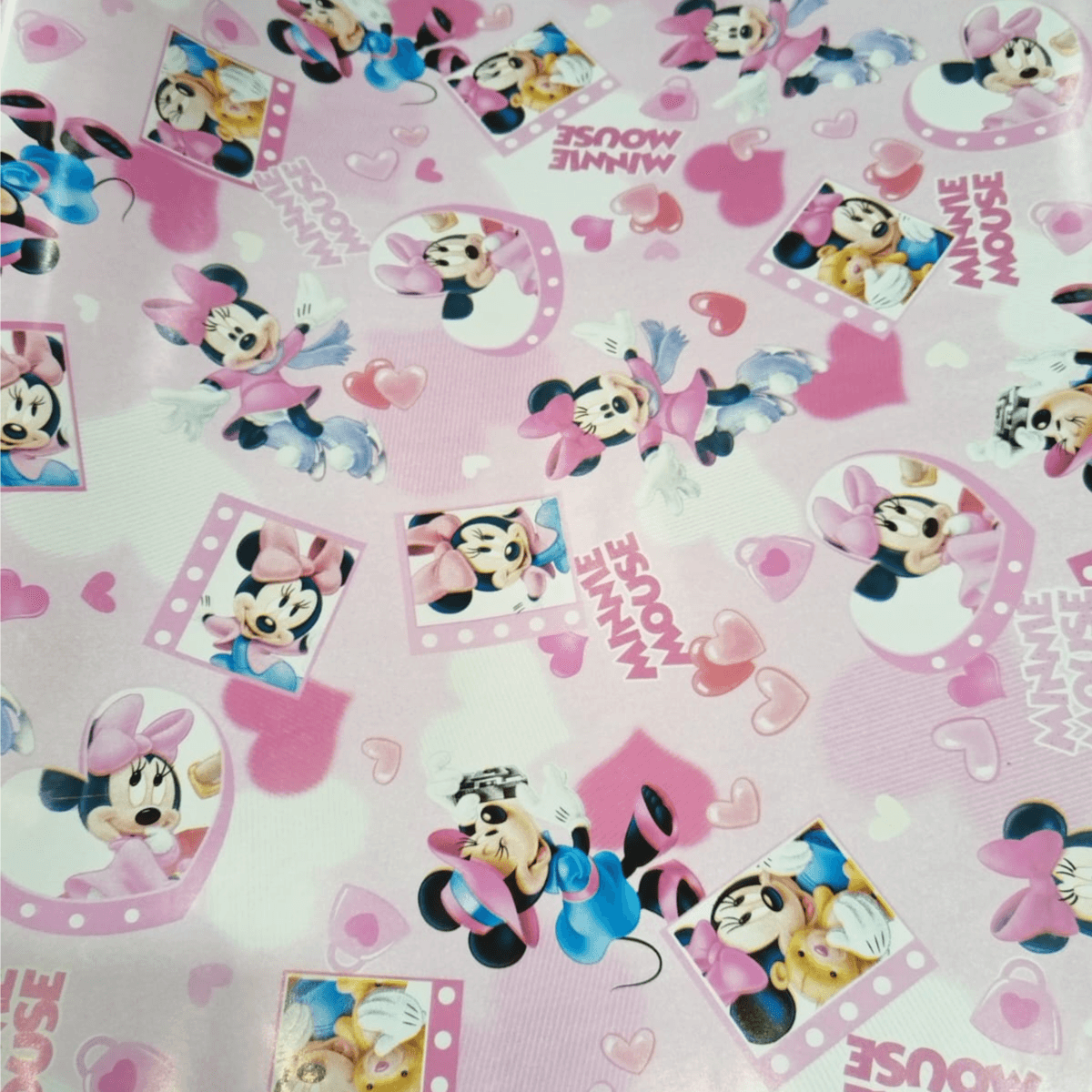 Minnie Mouse Pink color Gift Paper Roll 70cm x 2M