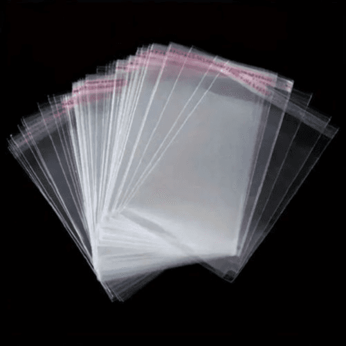 100 Self-Sealing Clear Gift Bags - Resealable OPP Bags for Gifts & More (15*20cm)