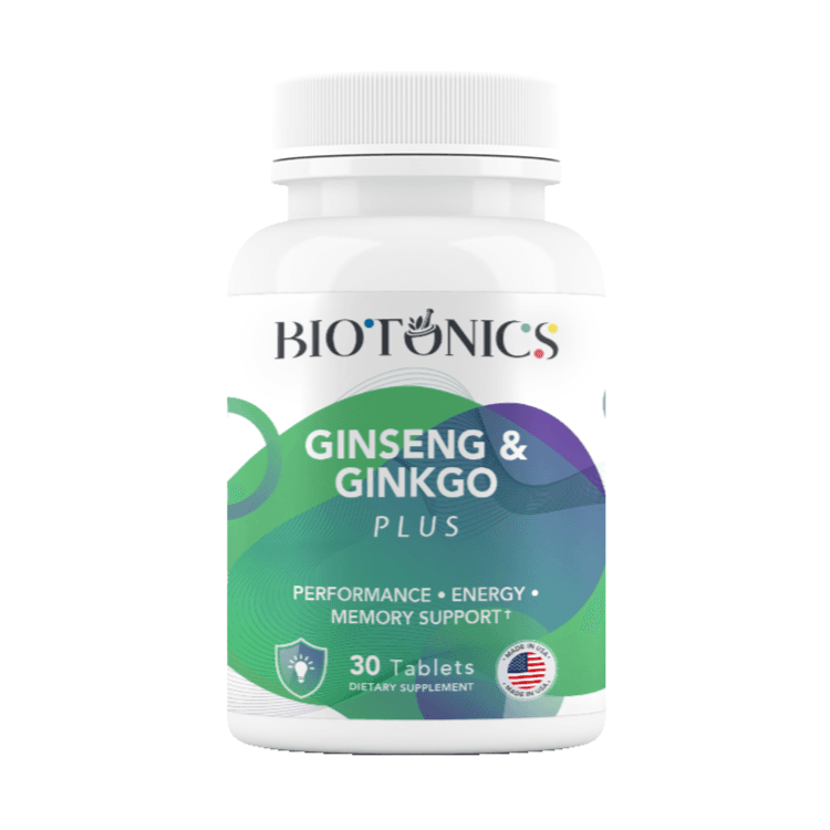 Biotonics Ginseng & Ginko Plus to support energy & Memory 30 tablets