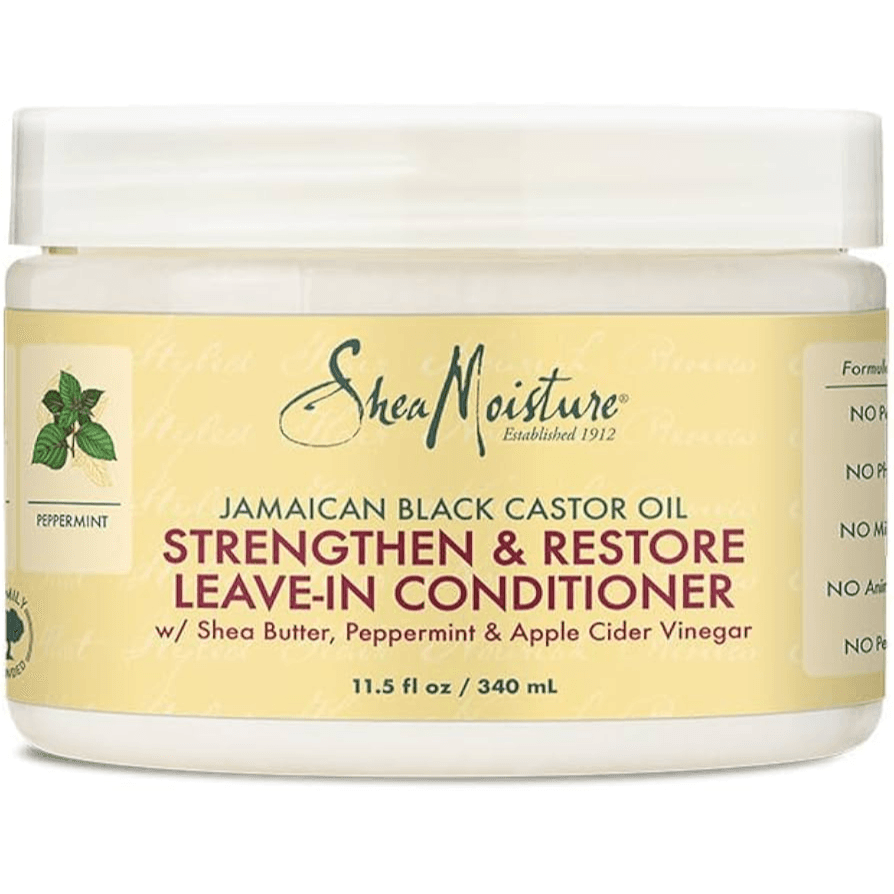 Shea Moisture Strengthen & restore treatment hair Leave-in conditioner with Castor oil & Jamaican Black 340ml