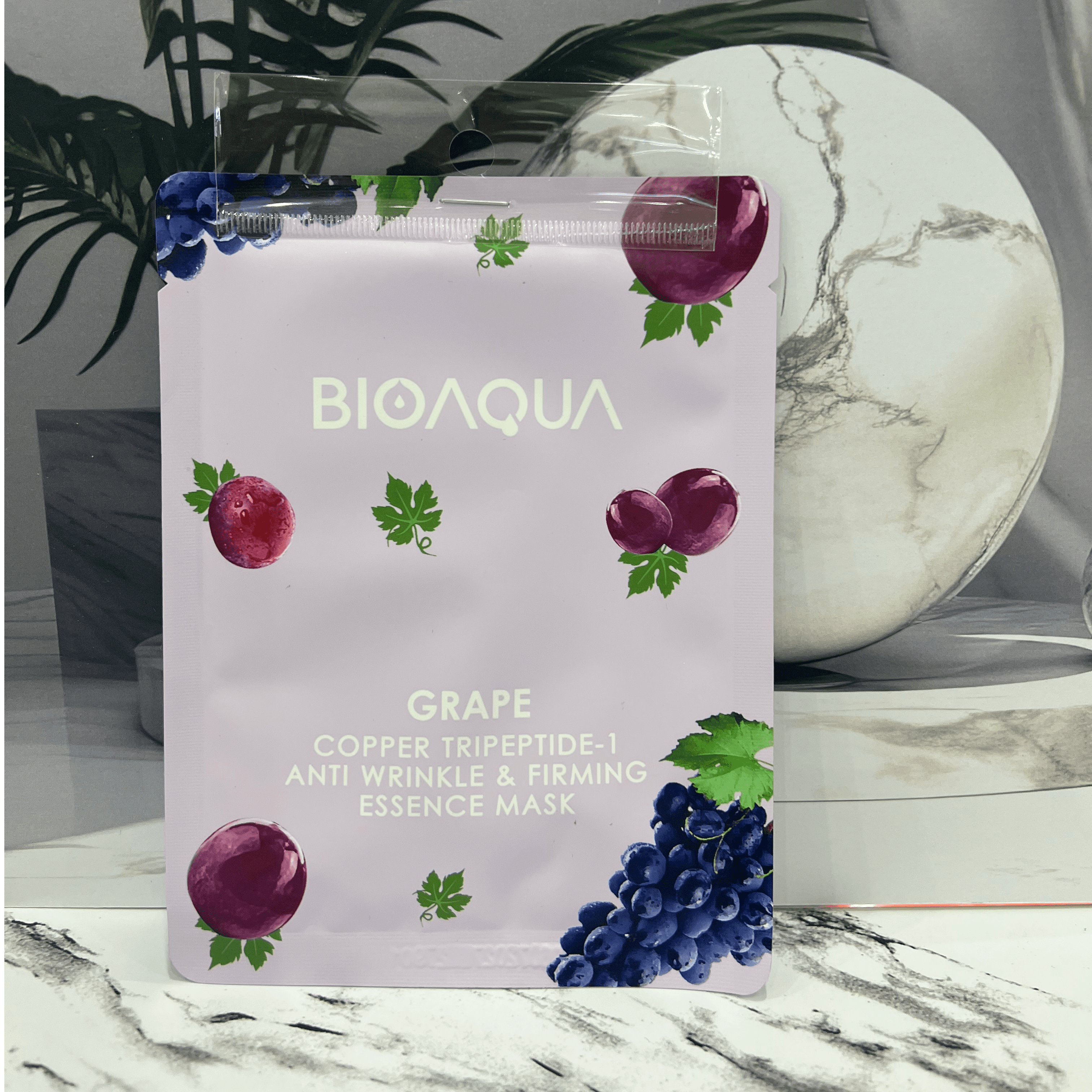 BIOAQUA - Grape and Cooper tripeptise - face mask