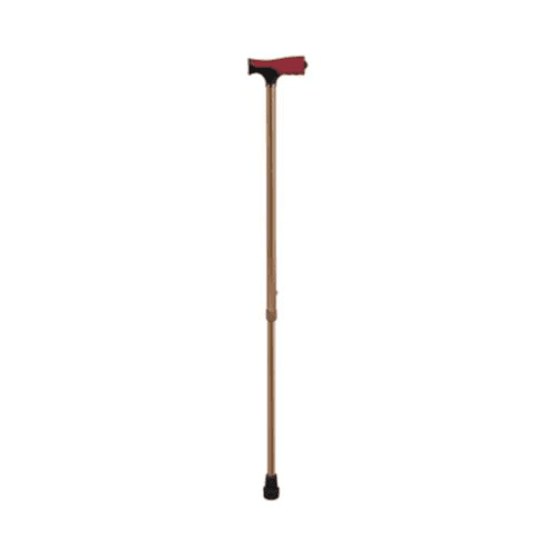 Adjustable Metal Walking Stick Color Brown Twa9301L Walking Stick