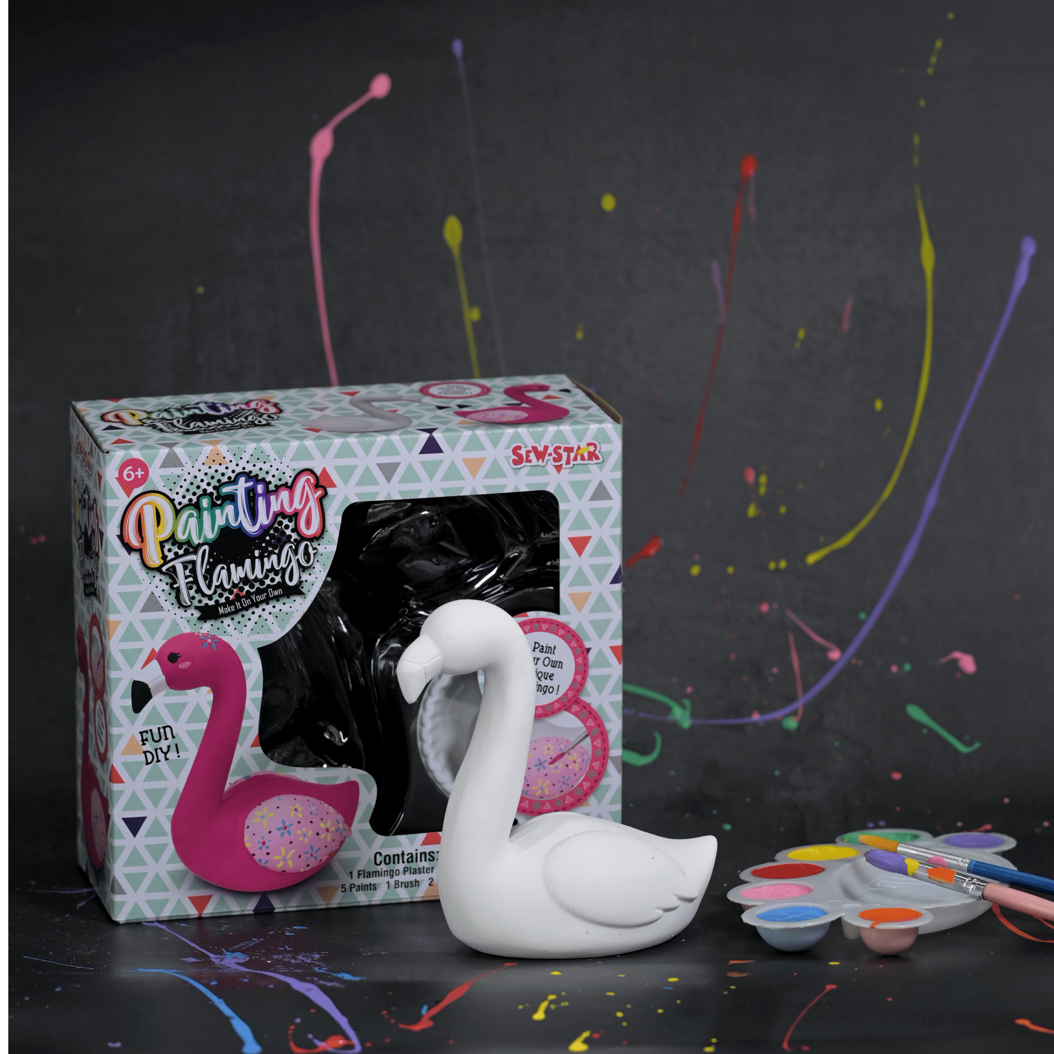 Sew Star Painting Flamingo